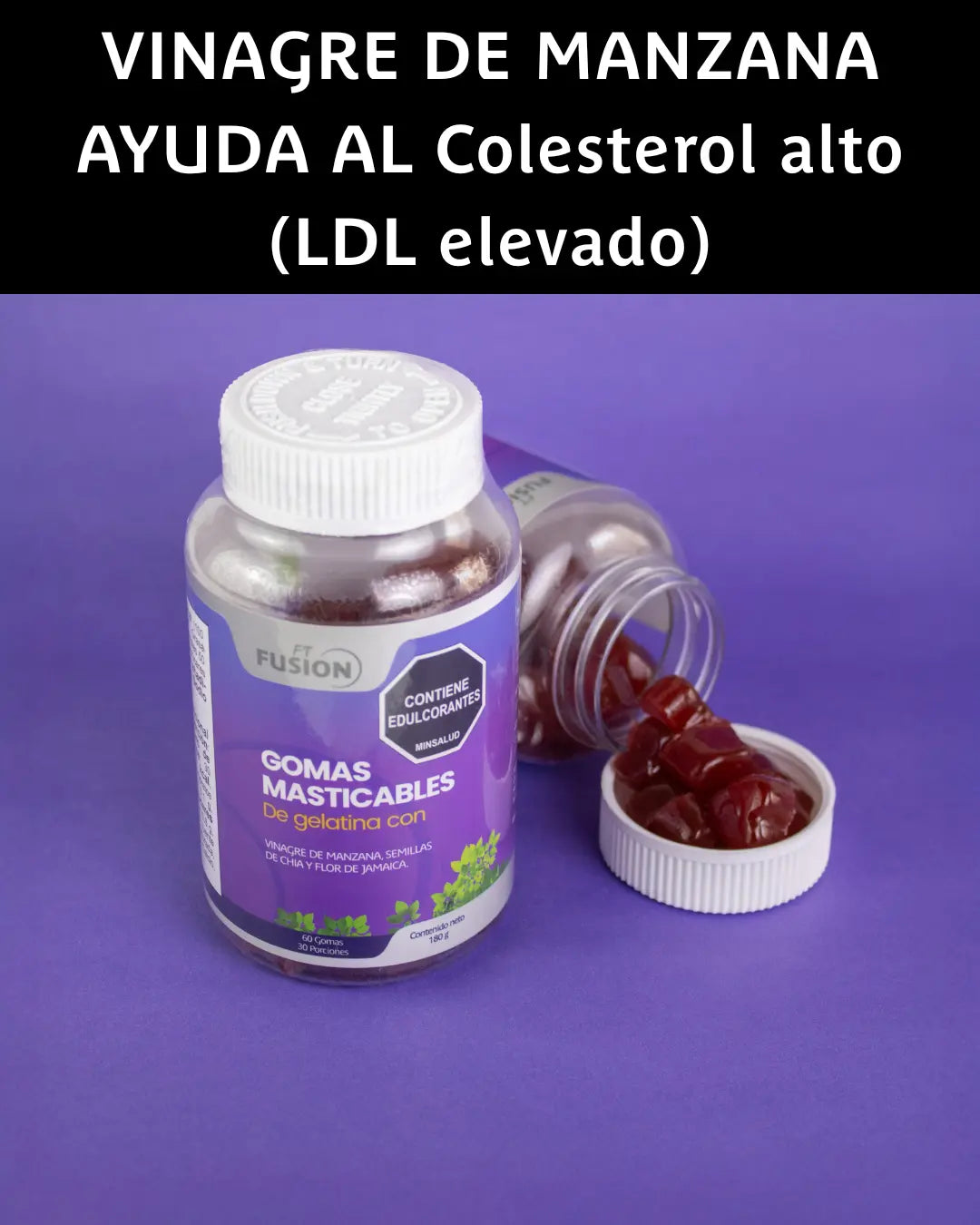 Vinagre de manzana ¡Gomas Masticables 100% Naturales!